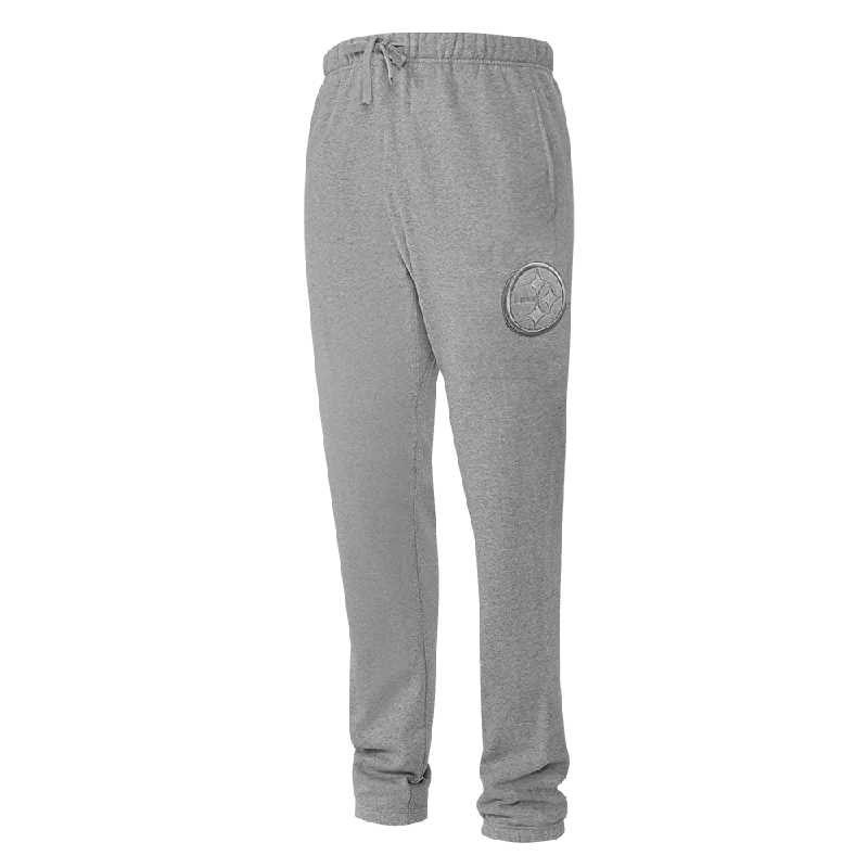 NFL PITTSBURGH STEELERS NEUTRAL MEN'S SWEATPANT (DARK HEATHER GRAY)