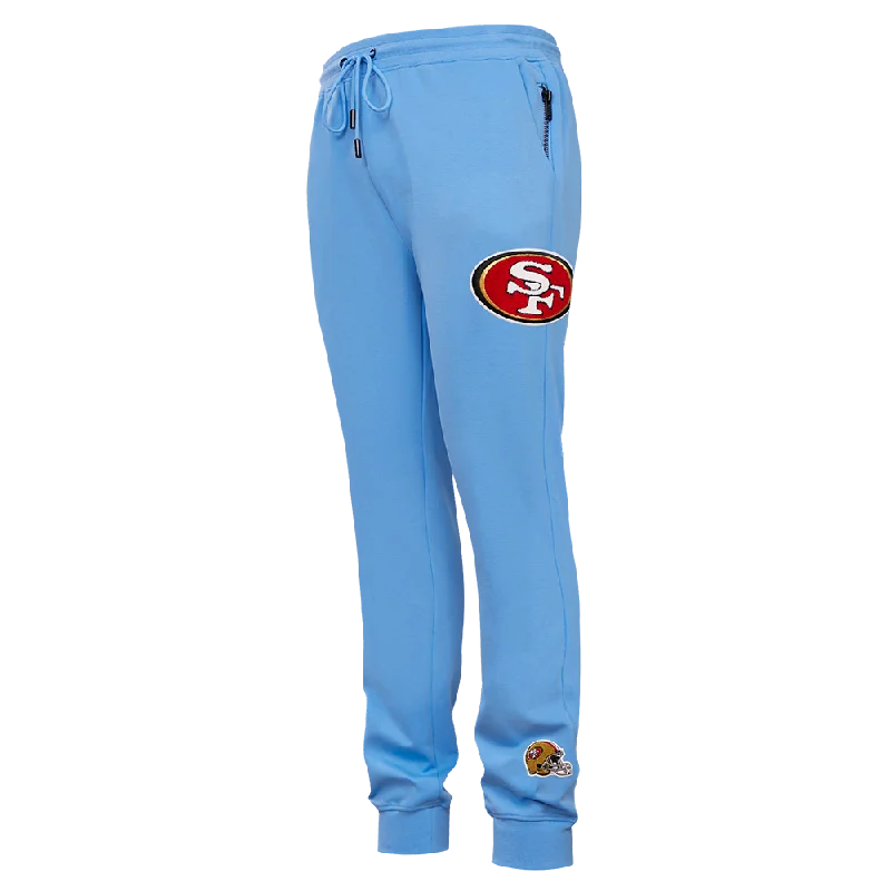 NFL SAN FRANCISCO 49ERS CLASSIC CHENILLE MEN'S JOGGER (UNIVERSITY BLUE)