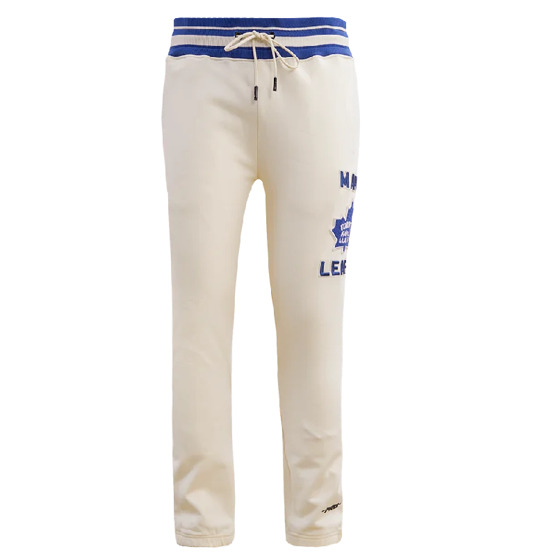 NHL TORONTO MAPLE LEAFS RETRO CLASSIC MEN'S SWEATPANT (EGGSHELL/DODGER BLUE)