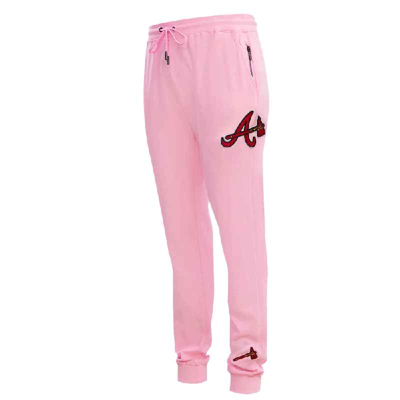 MLB ATLANTA BRAVES CLASSIC CHENILLE MEN'S JOGGER (PINK)