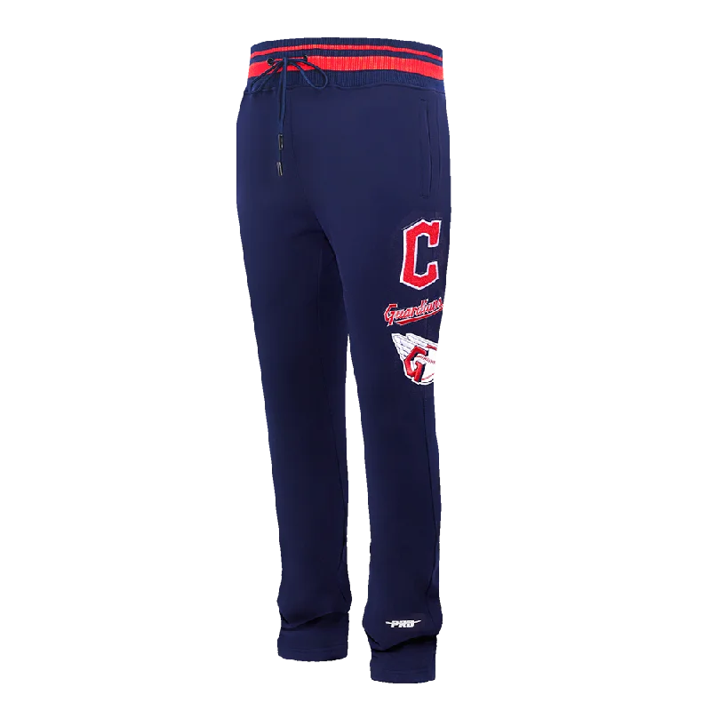 MLB CLEVELAND GUARDIANS RETRO CLASSIC MEN'S SWEATPANT (MIDNIGHT NAVY/RED/MIDNIGHT NAVY)