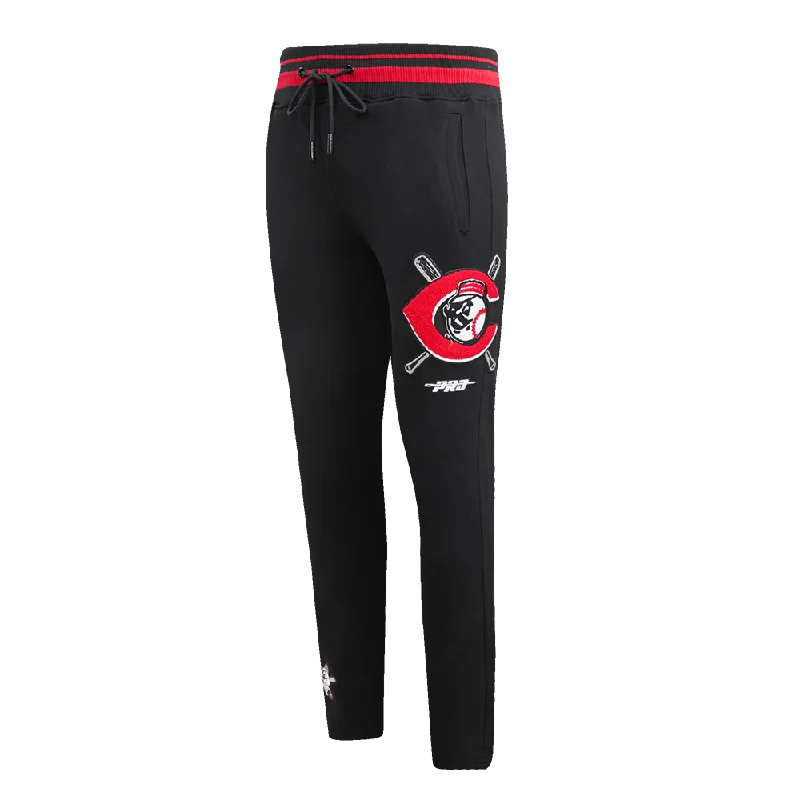 MLB CINCINNATI REDS MASHUP MEN'S RIB SWEATPANT (BLACK)