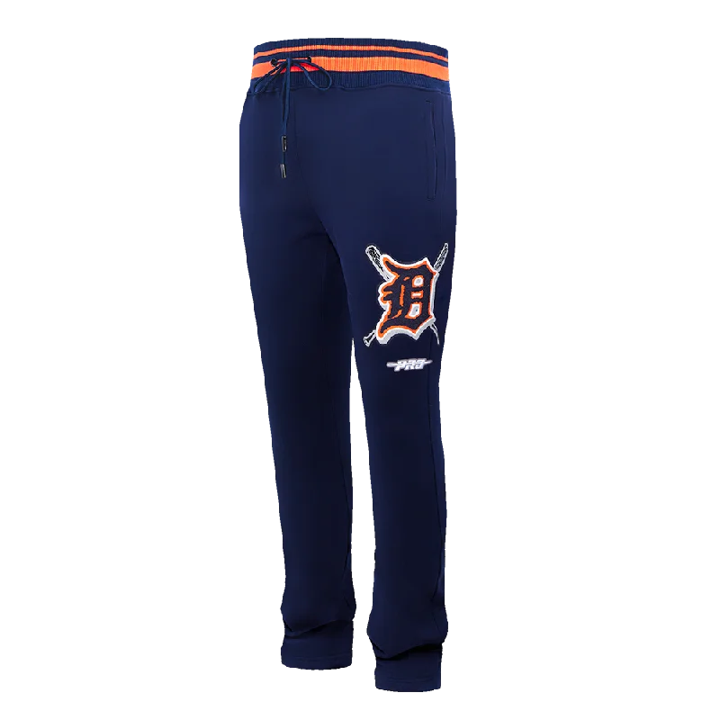 MLB DETROIT TIGERS MASHUP MEN'S RIB SWEATPANT (MIDNIGHT NAVY/ORANGE/MIDNIGHT NAVY)