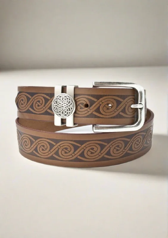 Lee River Brown Leather Tonn Belt