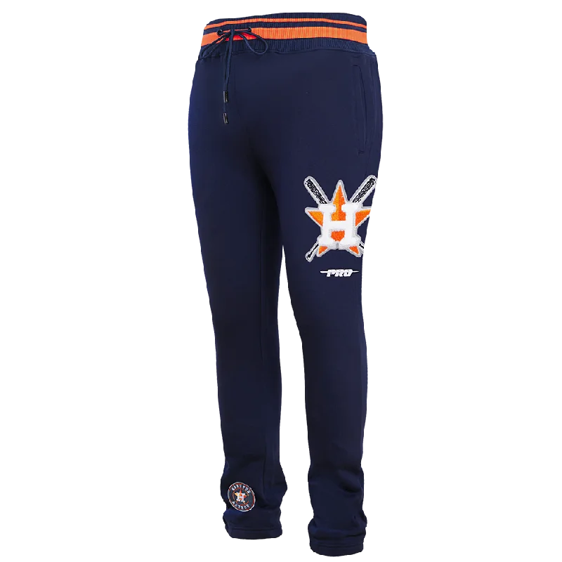 MLB HOUSTON ASTROS RETRO MASHUP MEN'S SWEATPANT (MIDNIGHT NAVY/ORANGE/ MIDNIGHT)