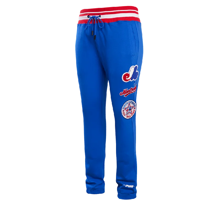 MLB MONTREAL EXPOS RETRO CLASSIC MEN'S SWEATPANT (ROYAL BLUE/RED)