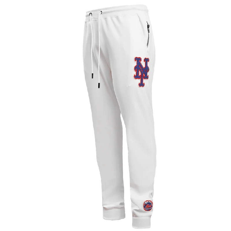 MLB NEW YORK METS CLASSIC CHENILLE MEN'S JOGGER (WHITE)