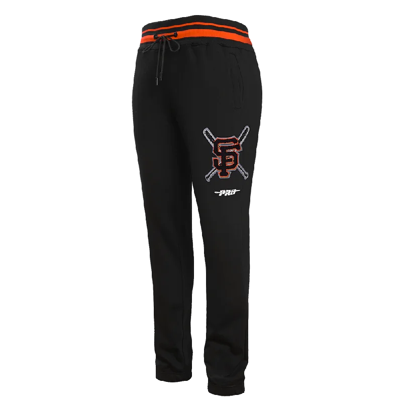 MLB SAN FRANCISCO GIANTS MASHUP MEN'S RIB SWEATPANT (BLACK/ORANGE)