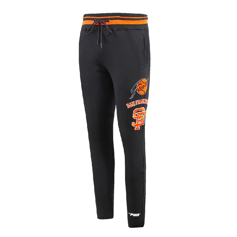 MLB SAN FRANCISCO GIANTS RETRO CLASSIC MEN'S SWEATPANT (BLACK/ORANGE)