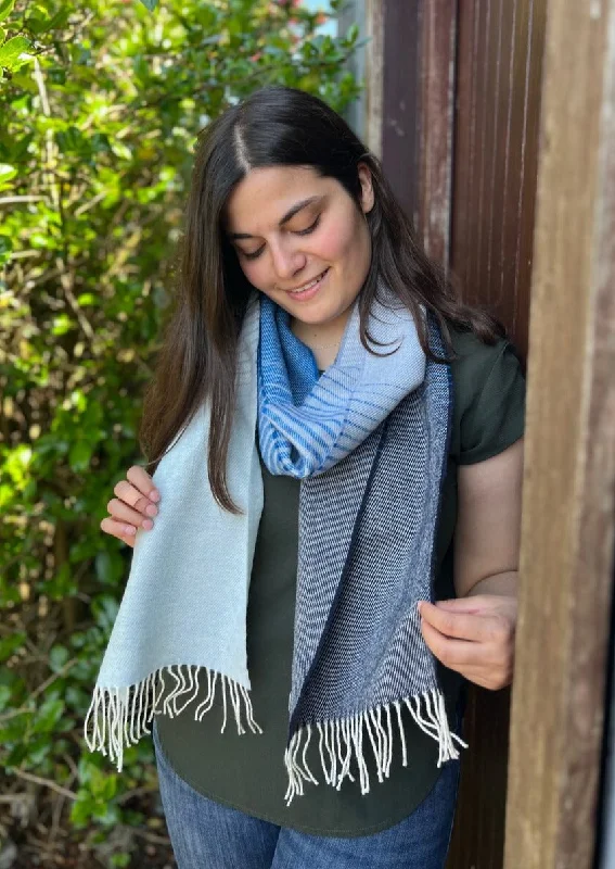 McNutt Lambswool Scarf | Denim Ómbre