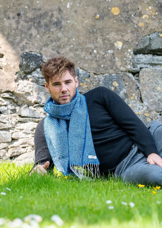 McNutt Donegal Tweed Scarf | Ocean