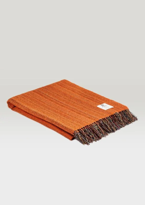 McNutt Tangerine Tweed Throw