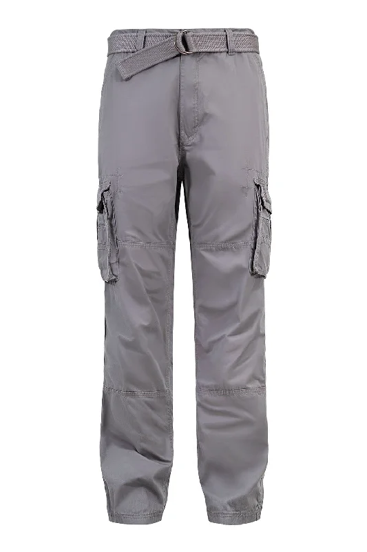 Men's Essential Enzyme Washed Twill Cargo Pants (1)