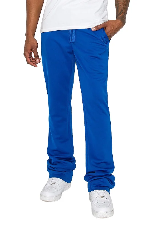 Men's Essential Solid Flare Stacked Track Pants