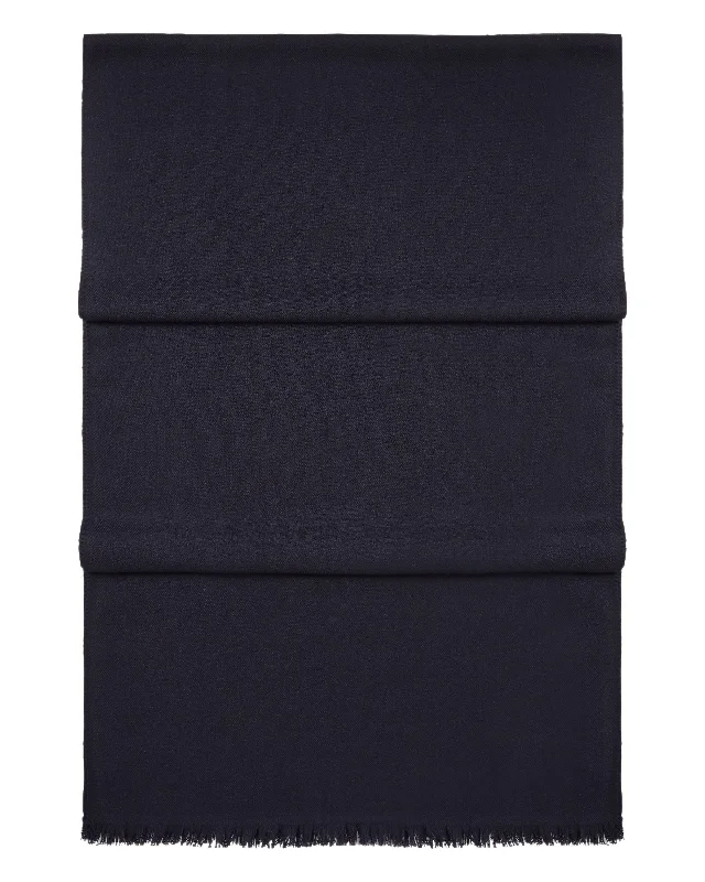 Women's Pashmina Cashmere Stole Navy Blue