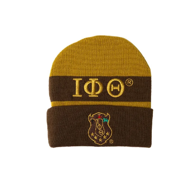 Iota Embroidered Beanie