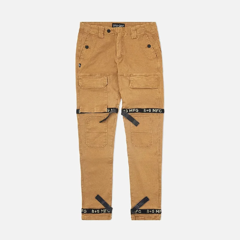 Strapped Up Vintage Washed Utility Pants Tan