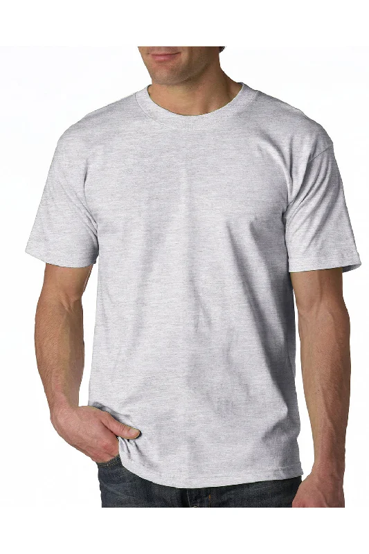 Bayside Mens USA Made Short Sleeve Crewneck T-Shirt - Ash Grey