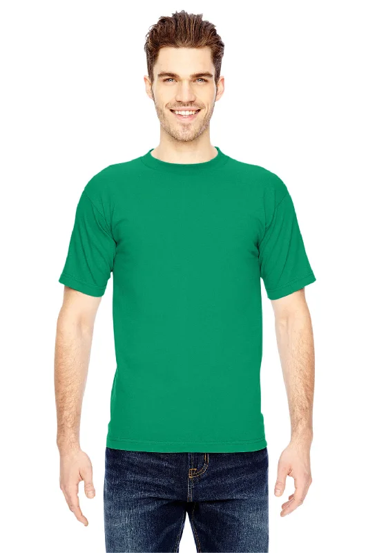 Bayside Mens USA Made Short Sleeve Crewneck T-Shirt - Kelly Green