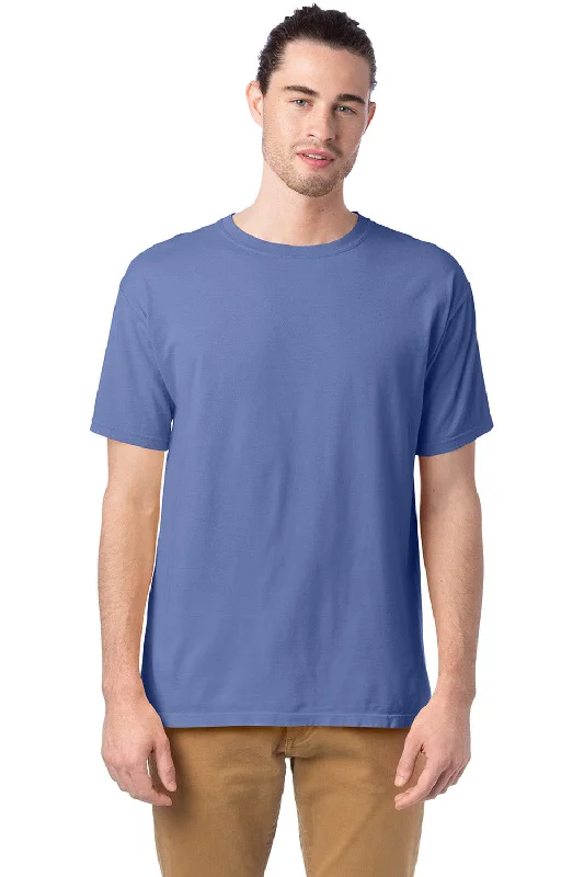 ComfortWash By Hanes Mens Short Sleeve Crewneck T-Shirt - Frontier Blue