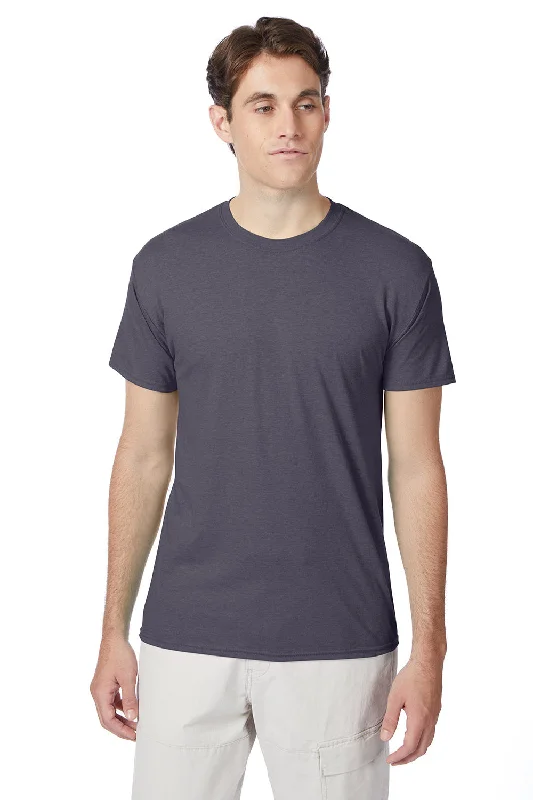 Hanes Mens X-Temp FreshIQ Moisture Wicking Short Sleeve Crewneck T-Shirt - Dada Grey