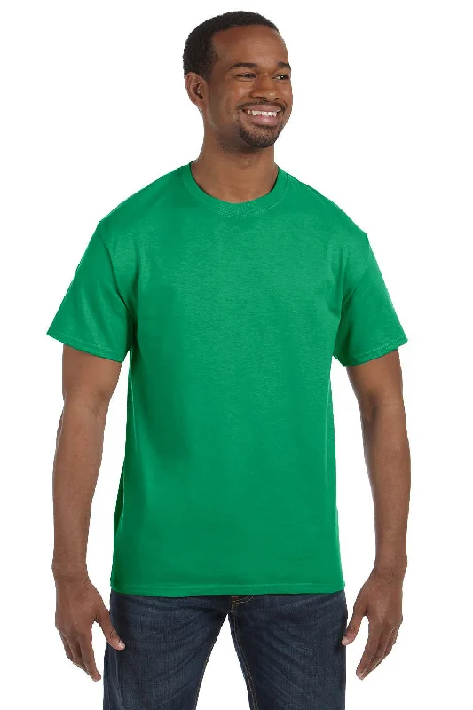 Jerzees Mens Dri-Power Moisture Wicking Short Sleeve Crewneck T-Shirt - Heather Irish Green