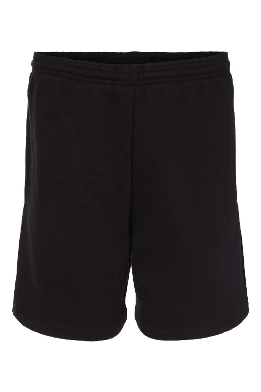 Badger Mens Athletic Fleece Shorts w/ Pockets - Black