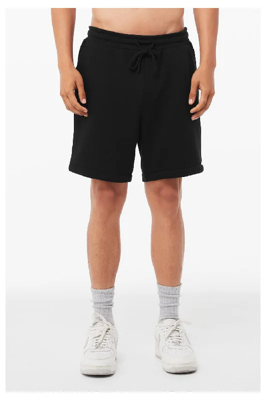 Bella + Canvas Mens Shorts w/ Pockets - Black