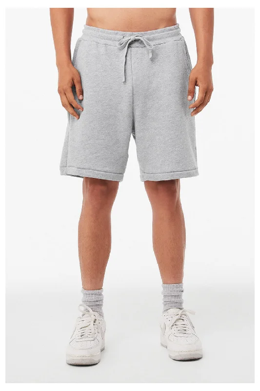 Bella + Canvas Mens Shorts w/ Pockets - Heather Grey