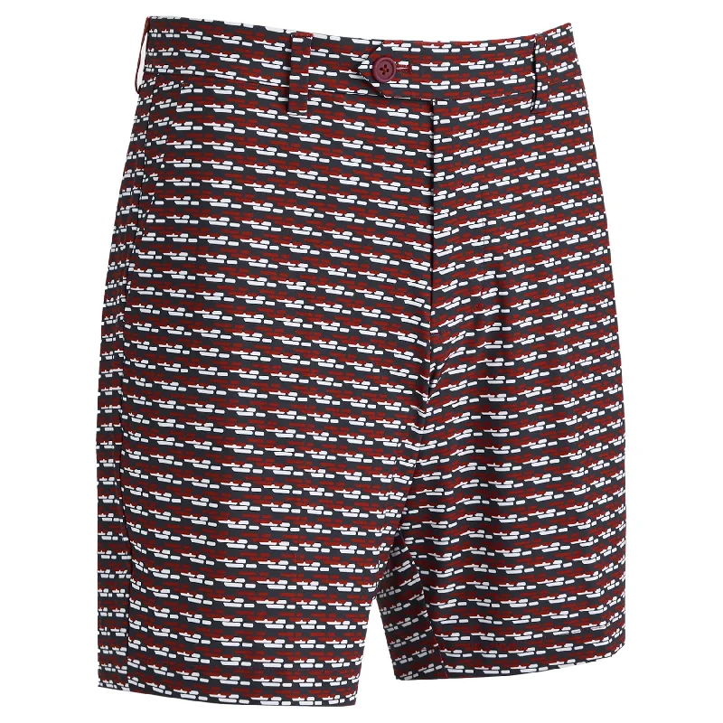 Brick Stripe Maverick Shorts Cabernet - AW24