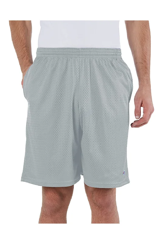 Champion Mens Mesh Shorts w/ Pockets - Athletic Grey