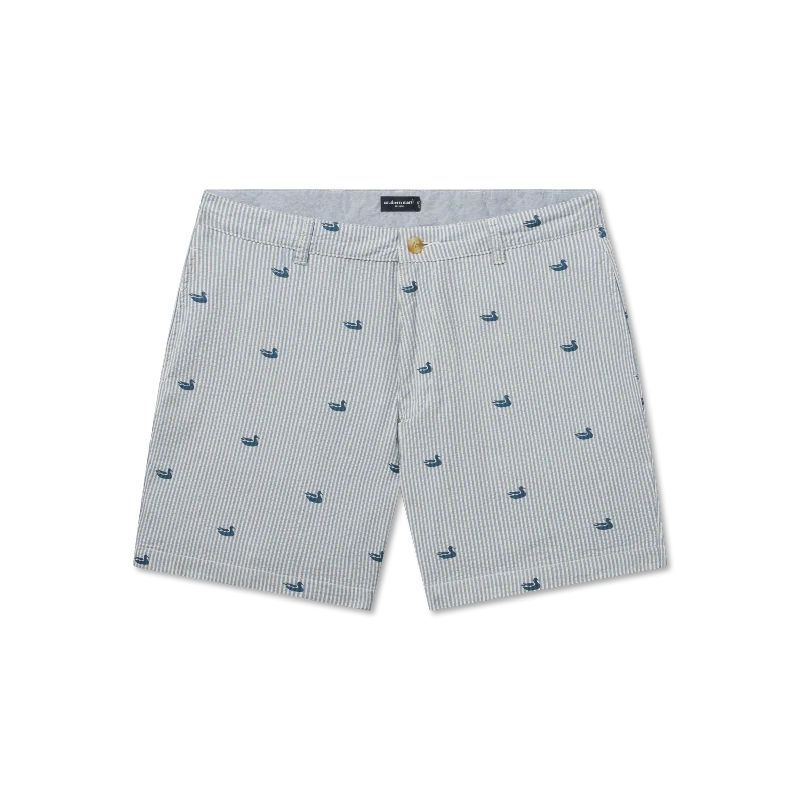 Seersucker Regatta Short - 6in. Flat