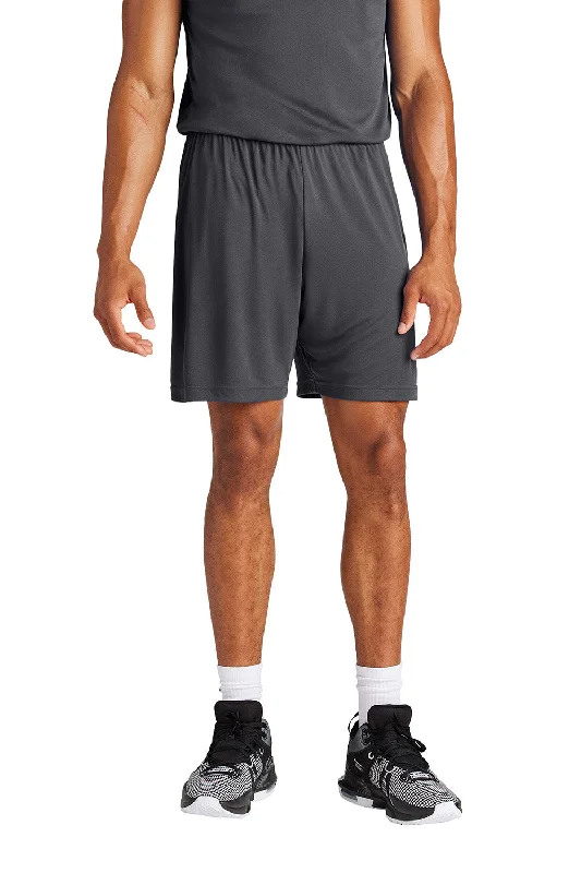 Sport-Tek Mens Moisture Wicking Competitor Athletic Shorts - Iron Grey - New