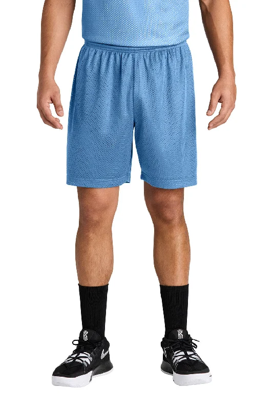 Sport-Tek Mens Moisture Wicking Mesh Athletic Shorts - Carolina Blue - New