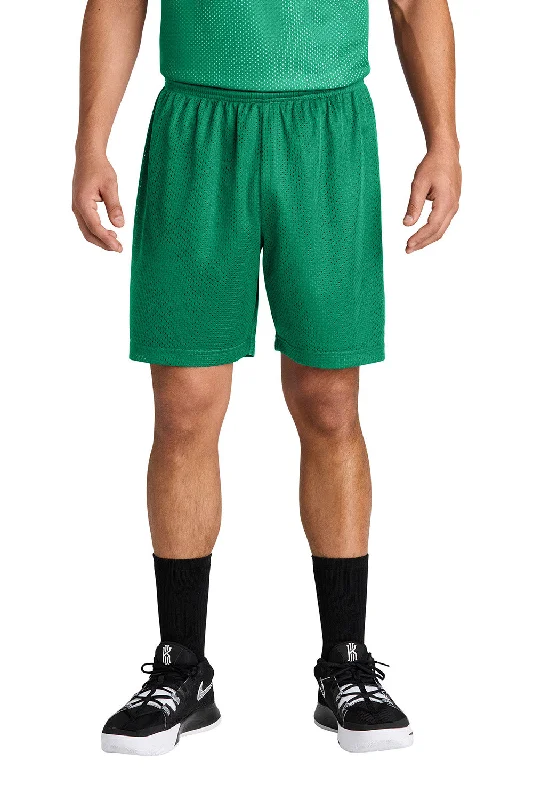 Sport-Tek Mens Moisture Wicking Mesh Athletic Shorts - Kelly Green - New