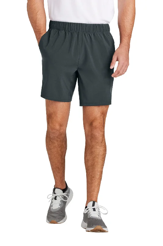 Sport-Tek Mens Repeat Moisture Wicking Shorts w/ Pockets - Iron Grey - New