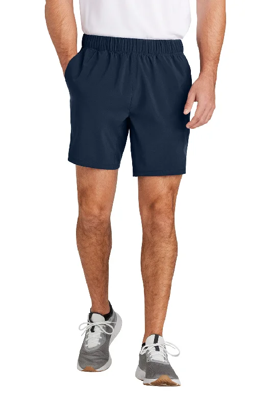 Sport-Tek Mens Repeat Moisture Wicking Shorts w/ Pockets - True Navy Blue - New